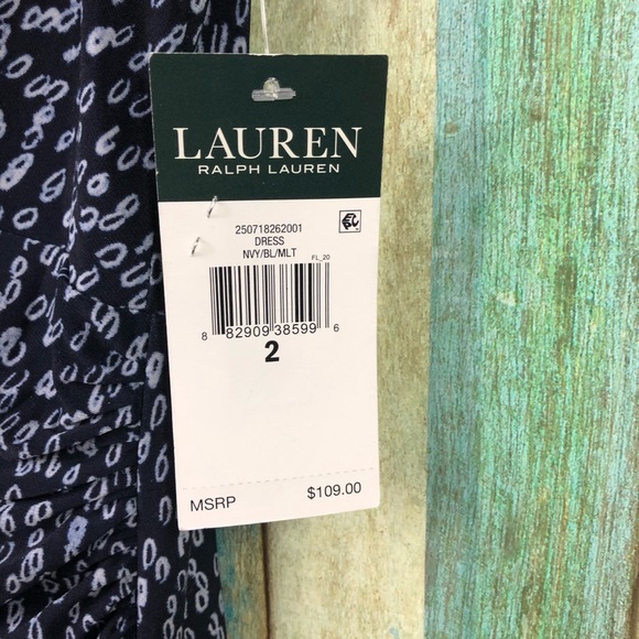 Lauren Ralph Lauren Printed Flutter-sleeve Dress - Picture 4 of 4